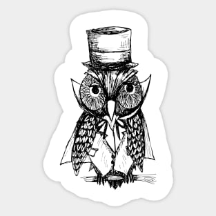 Doodle Owl #2 Sticker